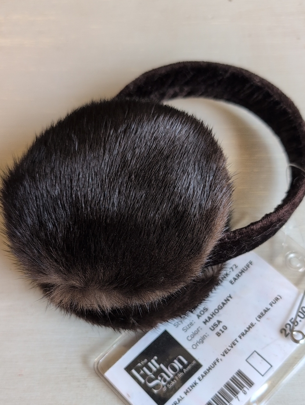 Mahogany Natural Mink Earmuffs - Women Accessories